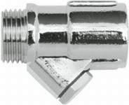 Watts keerklep, recht, 1/2", PN10, 10bar, messing, verchroomd, membraanterugslagklep, beveiligingsklasse EA