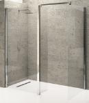 Novellini Kuadra H, Douchewand, rechthoekig, walk-in, 2000 x 1200mm (HxB), profiel chroom, 8mm glas helder