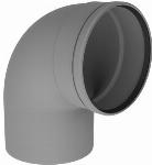 Burgerhout rookgasbocht 90� 150 mm PP 400470760
