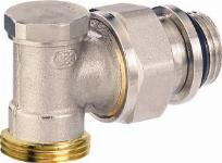 Comap voetventiel, messing, 1/2" (15), haaks, vernikkeld