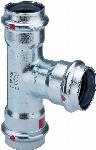 Viega Prestabo T-stuk, 15mm x 22mm x 15mm staal (pers x pers x pers)