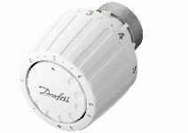 Danfoss thermostaatknop, klem 26, gasgevuld, bereik 5-26C, wit RAL9016