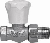 Herz AS-T-90 handbediende radiatorkraan 1/2" Recht (ombouw naar thermostatisch mogelijk) 1682391