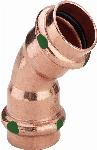 Viega Profipress bocht koppeling, 45gr, 12mm x 12mm, koper (pers x pers)