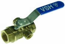 VSH K2310 waterkogelkraan met aftap 1/2 inch binnendraad KIWA messing 0504020