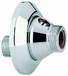 Grohe S koppeling 3/4"x1/2" set a 2 afsluitbaar met rozet chroom