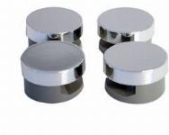 De Beer Set a 4 spiegelklemmen met afdekkap verchroomd 320193001