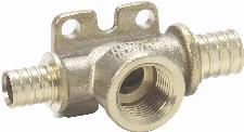 Rehau Rautitan LX fitting messing T-stuk opbouw 16 x 1/2" x 16mm (schuif x binnendraad x schuif) 11681211001