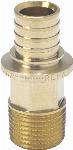 Rehau Rautitan LX fitting messing rechte koppeling puntstuk 12mm x 1/2"" (schuif x buitendraad) 11680821001