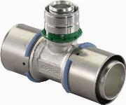 Uponor S-Press pers T-stuk verlopend 40x25x40mm 1046918