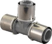 Uponor S-Press pers composiet T-stuk PPSU 40X40X40mm 1046390