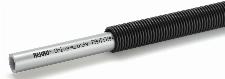 Rehau Rautitan Stabil meerlagenbuis glad, Ø16.2x2.6mm, 3 lagen, aluminium, PE, flexibel, buis grijs, 100m, zwarte mantel