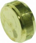 VSH Super afsluitplaat messing 22mm 0866954