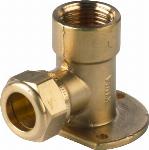 VSH messing knel muurplaat 3/4" x 22 mm binnendraad x knel 0865018