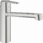 Grohe Get keukenkraan m. medium uitloop super steel 30196DC0