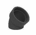 Burgerhout WTW bocht ge�soleerd 150mm 45gr, EPP mof 400480476