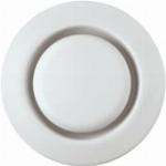 Zehnder STC, ventilatieventiel rond, kanaal �125mm, front �150mm, kunststof, 75m3/h, afvoer, wit RAL9010