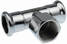 VSH Xpress T-stuk 54mm x 1/2" x 54mm staal (pers x binnendraad x pers) 6202878