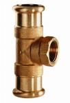 VSH XPress koper gas T-stuk 35 mm x 1/2 binnendraad x 35 mm pers 4802226