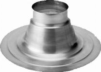 Solar Plus ronde plakplaat, aluminium, doorvoer diameter 133mm, plakplaat diameter 320mm, hoogte 115mm