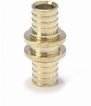 Rehau Rautitan fitting messing, rechte koppeling x 12mm, x 12mm, schuif x schuif 11681761001