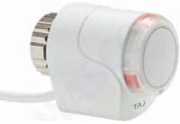 Tour & Andersson EMO-T, thermische servomotor, 24V AC/DC, M30x1,5, 2VA/6VA, kabellengte 1 meter, IP54, wit/zwart