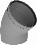 Burgerhout Multi-PP rookgasafvoerbocht 150mm 45� grijs 400470761