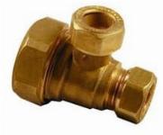 Solar Knelfitting, messing, T-koppeling 22x15x15mm knel (knel x knel x knel)