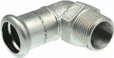 VSH XPress RVS draadknie 90� 28 mm x R 1" pers x buitendraad 6190901