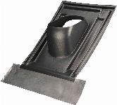 Ubbink dakdoorvoerpan, 180mm, 35-55� kunststof, verticale doorvoer