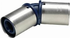 Wavin Tigris K1 kniekoppeling met lekdetectie-functie, 50x50mm 45° (pers x pers)