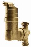 Spirotech Spirovent RV2 luchtafscheider, 1", PN10, knelring, messing, lengte 195mm