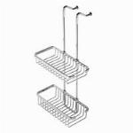 Geesa fles- en sponshouder, messing, bevestigingsmateriaal, hxbxd 560x265x131mm, kleur chroom