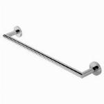 Geesa Nemox Stainless Steel handdoekhouder, rek/beugel, rvs, 1 stang, ronde rozet, hxdxl 48x75x498mm, kleur chroom