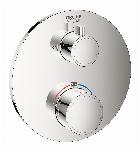 Grohe Grohtherm afbouwdeel v. inbouw douchekraan thermostatisch m. omstel hoofdd- en handdouche rond chroom 24076000