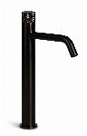 Blue Label Brondby Facet wastafelkraan high rise cold start, gekartelde greep, gun metal FK-0326K-GM