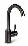 Blue Label Brondby XL wastafelkraan C-uitloop cold start, gun metal FK-0329XL-GM