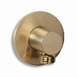 Blue Label Brondby 1/2" aansluitbocht voor inbouwthermostaat 3-weg, geborsteld goud