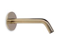 Blue Label Brondby uitloop voor XL wastafelkraan wand 16cm, geborsteld goud