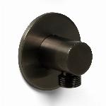 Blue Label Brondby 1/2" aansluitbocht voor inbouwthermostaat 3-weg, gun metal