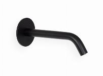 Blue Label Brondby uitloop voor XL wastafelkraan wand 16cm, mat zwart