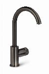 Blue Label Brondby Facet wastafelkraan C-uitloop cold start, gekartelde greep, gun metal FK-0329K-GM