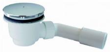 Solar Plus, douchebaksifon 90mm met afneembare chromen deksel, PP, met 50 + 40mm afvoer