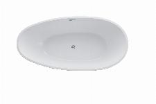 Blue Label Ove vrijstaand bad ei-vormig 180x90cm glans wit