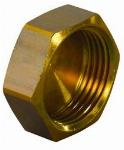 Kap, messing 3/4" euroconus t.b.v. Thermrad Super-8 radiator (reserve afdichting voor onderaansluitingen)