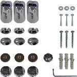 Thermrad (reserve) bevestigingsset tbv Thermrad Basic-4 handdoekradiator chroom 40067146004