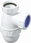 McAlpine bekersifon klein, 1 1/2" x 40mm, PP, wit (voor wastafels of bidets) 0051450