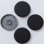 Thermrad (reserve) set a 4 afdekkapjes tbv Tone handoekradiator, kleur matzwart