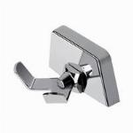 Geesa Standard handdoekhaak, met 2 haken, messing, verchroomd, hxdxl 35x41x65mm, kleur chroom