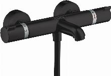 Hansgrohe Ecostat Comfort badthermostaat m.omstel m. koppelingen HOH=15cm mat zwart 13114670